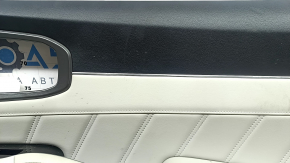 Door trim panel rear right Kia Sorento 21-26 HEV, PHEV black with gray, under the curtain, armrest and center insert, gray leather with white stitching, graphite molding, Bose, dry-cleanable