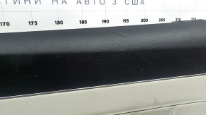 Door trim panel rear right Kia Sorento 21-26 HEV, PHEV black with gray, under the curtain, armrest and center insert, gray leather with white stitching, graphite molding, Bose, dry-cleanable