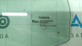 Toyota Camry v70 18-24 rear left triangle door glass, green tint