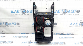 Kia Sorento 21-24 HEV, PHEV center console trim with cup holders, black, scratches