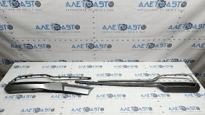 Kia Sorento 21-24 HEV, PHEV silver rear bumper lower lip trim, broken, cracked, missing fragments, broken fasteners