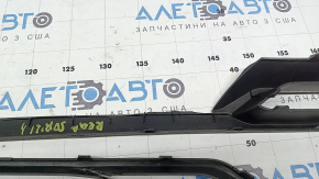 Kia Sorento 21-24 HEV, PHEV silver rear bumper lower lip trim, broken, cracked, missing fragments, broken fasteners