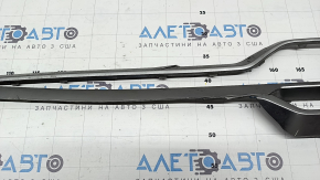 Kia Sorento 21-24 HEV, PHEV silver rear bumper lower lip trim, broken, cracked, missing fragments, broken fasteners