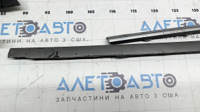 Kia Sorento 21-24 HEV, PHEV silver rear bumper lower lip trim, broken, cracked, missing fragments, broken fasteners