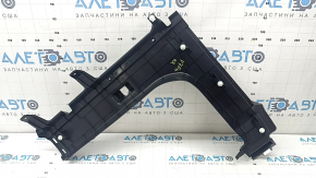 Right rear seat partition trim for Toyota Camry v70 18-24 hybrid, black, worn