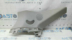 Left rear pillar trim behind the window, Kia Sorento 21-26 HEV, PHEV, under the speaker, gray, scratches, whitened plastic, broken mount