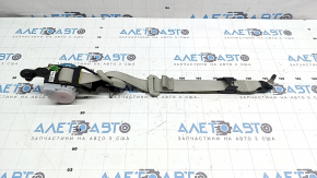 Seat belt, 2nd row, rear right, Kia Sorento 21-26 HEV, PHEV, gray, dry-cleanable