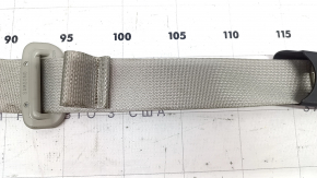 Seat belt, 2nd row, rear right, Kia Sorento 21-26 HEV, PHEV, gray, dry-cleanable