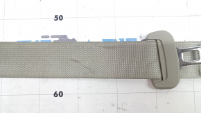 Seat belt, 2nd row, rear right, Kia Sorento 21-26 HEV, PHEV, gray, dry-cleanable