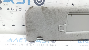 Left visor for Kia Sorento 21-24 HEV, PHEV, gray, with panoramic windows, without hook, dry-cleanable