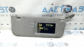 Right visor for Kia Sorento 21-24 HEV, PHEV, gray, with panoramic windows, without hook, dry-cleanable