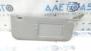 Right visor for Kia Sorento 21-24 HEV, PHEV, gray, with panoramic windows, without hook, dry-cleanable