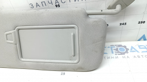 Right visor for Kia Sorento 21-24 HEV, PHEV, gray, with panoramic windows, without hook, dry-cleanable