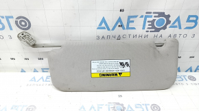 Right visor for Kia Sorento 21-24 HEV, PHEV, gray, with panoramic windows, without hook, dry-cleanable