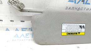 Right visor for Kia Sorento 21-24 HEV, PHEV, gray, with panoramic windows, without hook, dry-cleanable