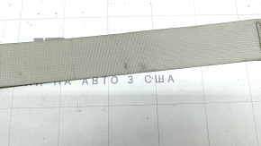 Seat belt, 3rd row, rear left, Kia Sorento 21-26 HEV, PHEV, gray, dry-cleanable