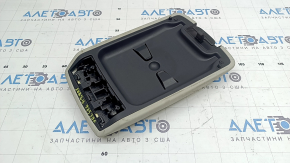 Armrest Kia Sorento 21-26 HEV, PHEV, gray leather, without bracket, dry-cleanable, tear