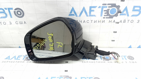 Left side mirror assembly for Kia Sorento 2018-2019, 7+2 pins, turn signal, heated, BSM, camera, blue and black