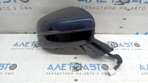 Right side mirror assembly for Kia Sorento 2021-2026, 7+2 pins, turn signal, heated, BSM, camera, blue and black