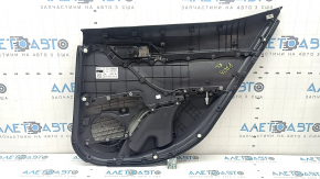 Door trim card rear left Toyota Camry v70 18-24 dark gray with gray insert plastic, armrest rubber