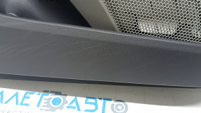 Door trim panel front left Toyota Camry v70 18-23 dark gray with gray insert plastic, armrest rubber, worn