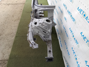 Front right quarter panel of Audi A4 B9 17-25, sawn off, with central pillar, silver