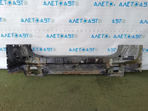The rear panel of the Hyundai Tucson 22-26 2.5 is sawn off, black, and burnt.