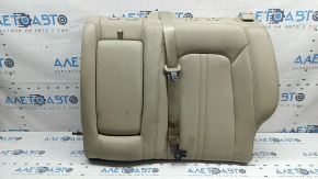 Left rear seat back for Lincoln MKZ 17-20, beige leather, with belt and armrest, dry-cleanable