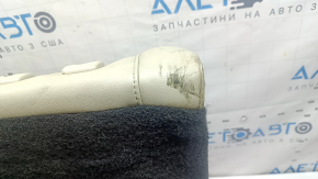 Left rear seat back for Lincoln MKZ 17-20, beige leather, with belt and armrest, dry-cleanable