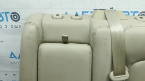 Left rear seat back for Lincoln MKZ 17-20, beige leather, with belt and armrest, dry-cleanable