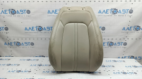 Lincoln MKZ 17-20 driver's seat back upholstery, beige leather, heated, dry-cleanable