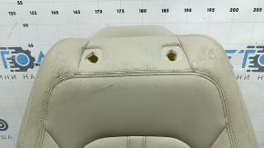 Lincoln MKZ 17-20 driver's seat back upholstery, beige leather, heated, dry-cleanable