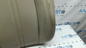 Lincoln MKZ 17-20 driver's seat back upholstery, beige leather, heated, dry-cleanable