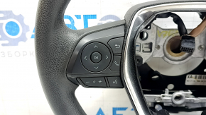 Naked steering wheel for Toyota Camry v70 18-24 black rubber, with buttons and overlay