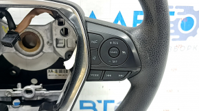 Naked steering wheel for Toyota Camry v70 18-24 black rubber, with buttons and overlay