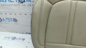 Lincoln MKZ 17-20 driver's seat cushion upholstery, beige leather, heated, dry-cleanable