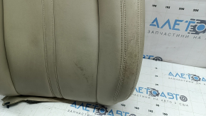 Lincoln MKZ 17-20 passenger seat back upholstery, beige leather, heated, dry cleanable