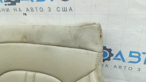 Lincoln MKZ 17-20 passenger seat cushion upholstery, beige leather, heated, dry-cleanable