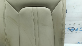 Right rear seat backrest for Lincoln MKZ 17-20, beige leather, dry-cleanable