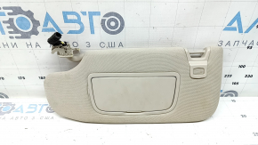 Left visor for a Lincoln MKZ 17-20, beige, without a hook, illuminated, with controls, needs cleaning, broken mount