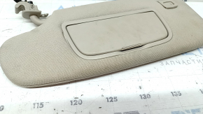 Left visor for a Lincoln MKZ 17-20, beige, without a hook, illuminated, with controls, needs cleaning, broken mount