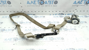 Driver's seat belt with squib and tensioner for Lincoln MKZ 17-20, beige, used, dry-cleanable