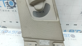 Left center pillar trim, upper belt, Lincoln MKZ 17-20, beige, dry clean, worn, broken mount