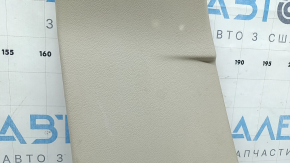 Lower left center pillar trim for Lincoln MKZ 17-20, beige, plastic has turned white, worn, needs cleaning