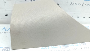 Upper left rear pillar trim for a Lincoln MKZ 17-20, beige, behind the window, needs dry cleaning, broken mount