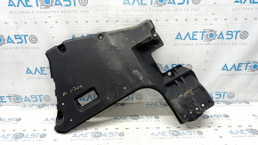 The rear left underbody protection of a Toyota Camry v70 18-24 hybrid is dented.