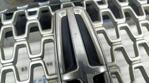 Radiator grille Lincoln MKZ 17-20 chrome, with emblem, chips