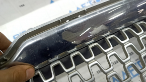Radiator grille Lincoln MKZ 17-20 chrome, with emblem, chips