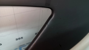 Left side center console trim for Lincoln MKZ 17-20, beige leather, brown insert, dry-cleanable, tear