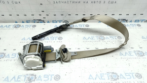 Passenger seat belt with pretensioner and squib, Lincoln MKZ 17-20, beige, dry-cleanable